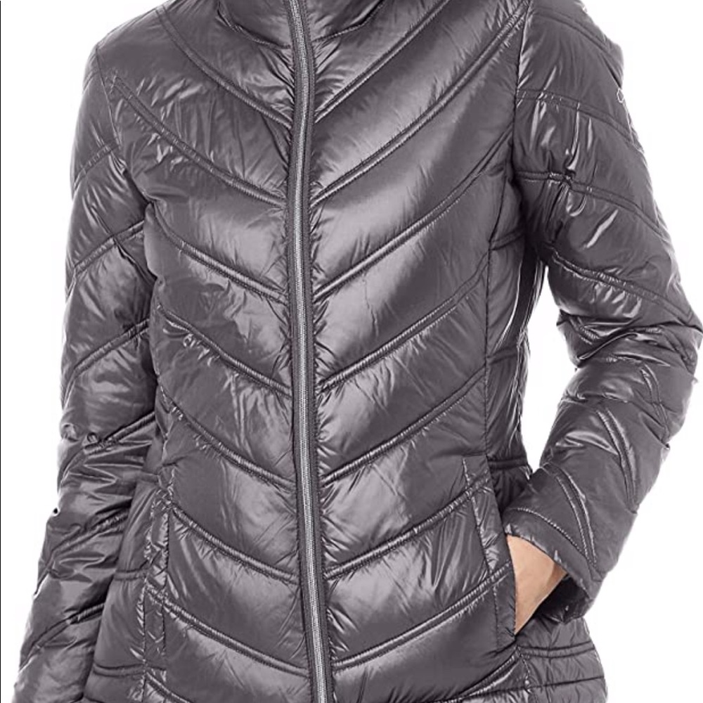 Calvin Klein Packable Lightweight Premium Down Jacket Grey XS